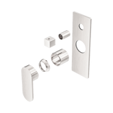 Nero Ecco Shower Mixer With Diverter Trim Kits Only - Brushed Nickel