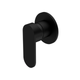 Ecco Shower Nero Mixer 80mm Round Plate - Matt Black