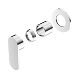 Nero Ecco Shower Mixer 80Mm Round Plate Trim Kits Only - Chrome