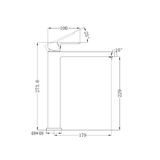 Celia Tall Basin Nero Mixer - Brushed Nickel