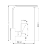 Celia Kitchen Nero Mixer Builders Range Shower - Chrome