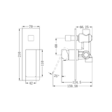 Celia Shower Nero Mixer With Divertor Shower - Chrome