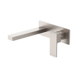 Nero Celia Wall Basin/Bath Mixer - Brushed Nickel