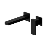 Nero Celia Wall Basin/Bath Mixer Separate Back Plate - Matte Black