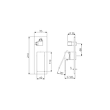 Nero Celia Shower Mixer With Diverter Trim Kits Only - Matte Black