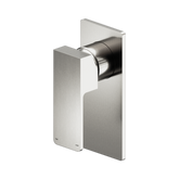 Nero Celia Shower Mixer Rectangular Backplate - Brushed Nickel