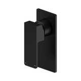 Nero Celia Shower Mixer Rectangular Backplate - Matte Black