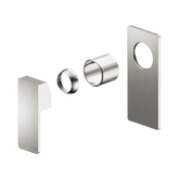 Nero Celia Shower Mixer Rectangular Backplate Trim Kits Only - Brushed Nickel