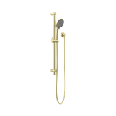 Nero Round Metal Project Shower Rail 4 Star Rating - Brushed Gold