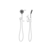 Nero Project Round Shower On Bracket 4 Star Rating - Brushed Gold