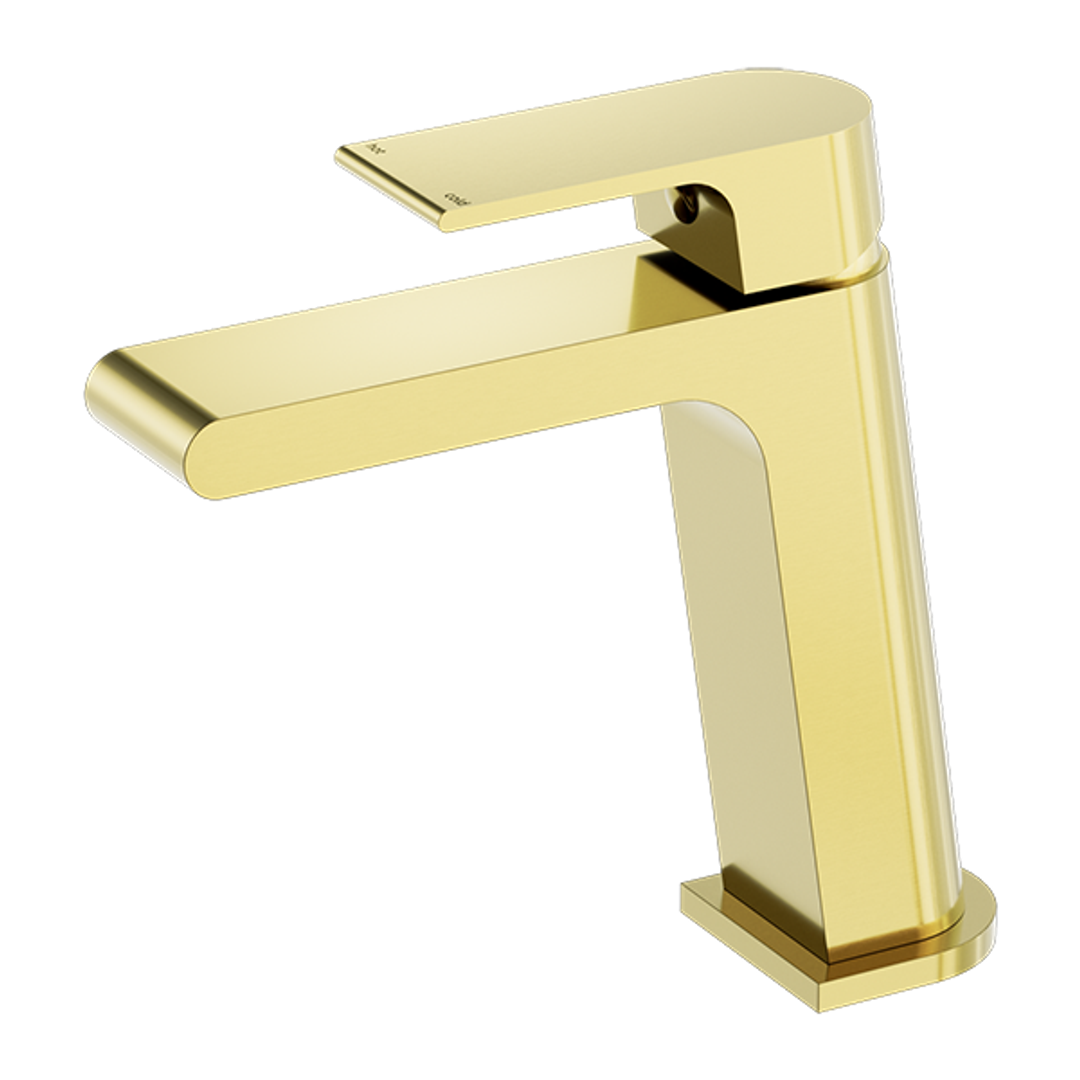 Nero Bianca Basin Mixer - Brushed Gold