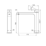 Bianca Mid Tall Basin Nero Mixer Shower - Gun Metal