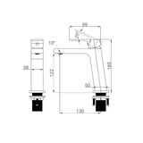 Bianca Nero Basin Mixer - Matt Black