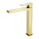 Bianca Tall Basin Nero Mixer - Brushed Gold