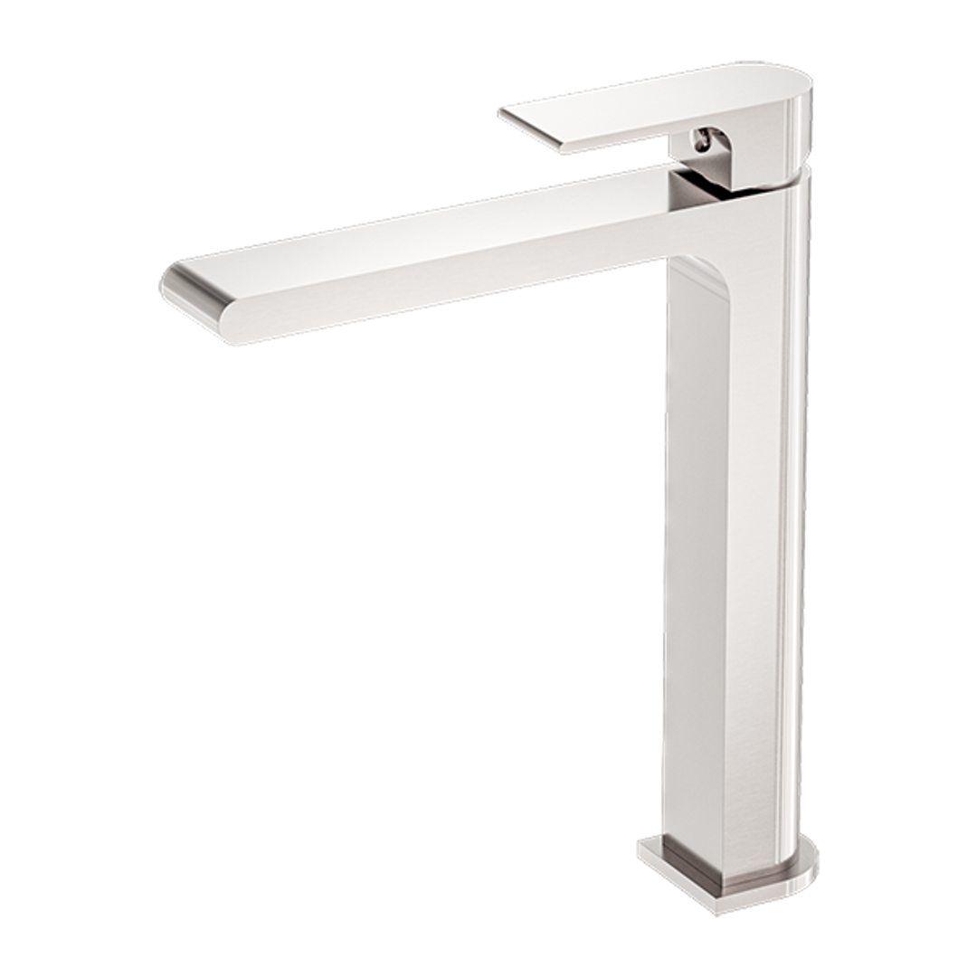 Nero Bianca Tall Basin Mixer Shower - Brushed Nickel