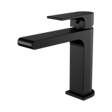 Nero Bianca Basin Mixer Straight Spout - Matte Black