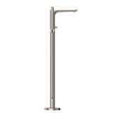 Bianca Floor Standing Bath Nero Mixer - Brushed Nickel