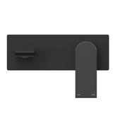 Nero Bianca Wall Basin Mixer - Matte Black