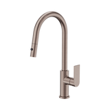 Nero Bianca Pull Out Sink Mixer With Vegie Spray Function - Brushed Bronze