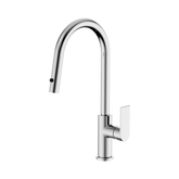 Nero Bianca Pull Out Sink Mixer With Vegie Spray Function - Chrome