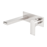 Bianca Wall Basin Nero Mixer Shower - Brushed Nickel