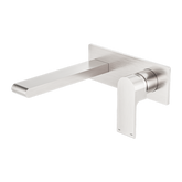 Bianca Wall Basin Nero Mixer Shower - Brushed Nickel