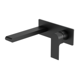 Nero Bianca Wall Basin Mixer - Matte Black