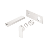 Nero Bianca Wall Basin/Bath Mixer 187Mm Trim Kits Only - Brushed Nickel