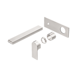 Nero Bianca Wall Basin/Bath Mixer 230Mm Trim Kits Only - Brushed Nickel