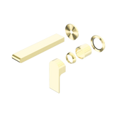 Nero Bianca Wall Basin/Bath Mixer Separate Back Plate 187Mm Trim Kits Only - Brushed Gold