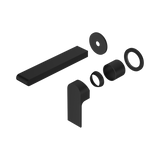 Nero Bianca Wall Basin/Bath Mixer Separate Back Plate 187Mm Trim Kits Only - Matte Black