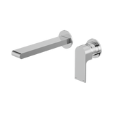 Nero Bianca Wall Basin/Bath Mixer Separate Back Plate 230Mm - Chrome