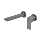 Nero Bianca Wall Basin/Bath Mixer Separate Back Plate 230Mm - Gunmetal