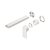 Nero Bianca Wall Basin/Bath Mixer Separate Back Plate 230Mm Trim Kits Only - Brushed Nickel
