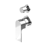 Nero Bianca Shower Mixer With Diverter Separate Back Plate - Chrome