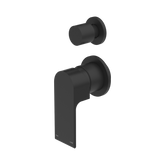 Nero Bianca Shower Mixer With Diverter Separate Back Plate - Matte Black