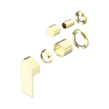 Nero Bianca Shower Mixer With Diverter Separate Back Plate Trim Kits Only - Brushed Gold