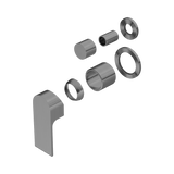 Nero Bianca Shower Mixer With Diverter Separate Back Plate Trim Kits Only - Gunmetal