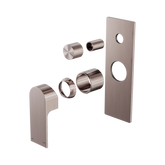 Nero Bianca Shower Mixer With Diverter Trim Kits Only - Brushed Bronze