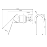 Nero Bianca Care Shower Mixer 60Mm Plate - Chrome