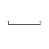 Nero Dolce 700Mm Single Towel Rail - Chrome