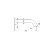 NERO WALLMOUNT SENSOR TAPS - Brushed Bronze