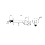Nero Mecca WallMounted Sensor Tap With 80Mm Wall Plate - Matte White