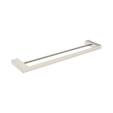 Nero Celia Double Towel Rail 600Mm - Brushed Nickel