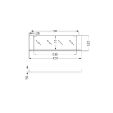Nero Celia Metal Shelf - Brushed Nickel