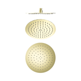 Nero 250Mm Round Stainless Steel Shower Head 4 Star Rating - Brushed Gold