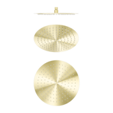 Zen Ss316L 300Mm Round Nero Shower Head - Brushed Gold