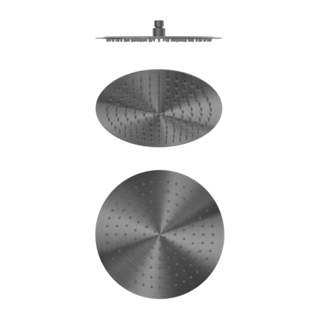 Nero Zen Ss316L 300mm Round Shower Head - Graphite