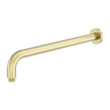 Zen Ss316L Round Nero Shower Arm 400Mm Length - Brushed Gold