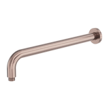 Zen Ss316L Round Nero Shower Arm 400Mm Length - Brushed Bronze